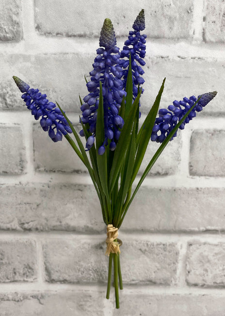 10.5" PURPLE MUSCARI BUNDLE X 4