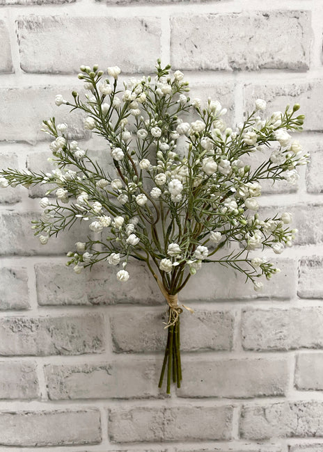 14" WHITE BABY'S BREATH BUNDLE X 5