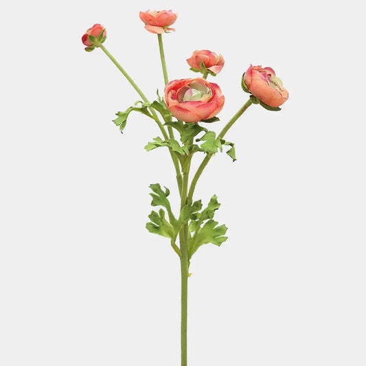 Real Touch Coral Ranunculus 22”