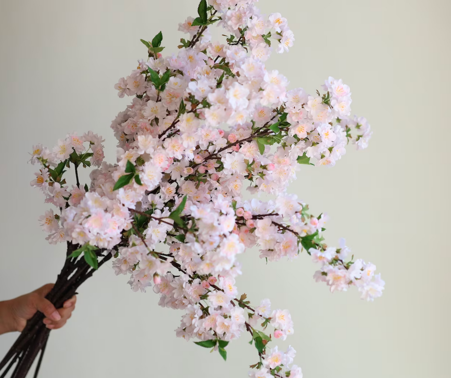 Faux Cherry Blossom Branch |Light Pink