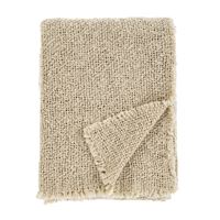 Sable Fringe Throw Natural