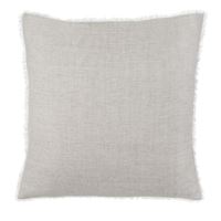 24x24 Lina Linen Pillow Grey Stripe