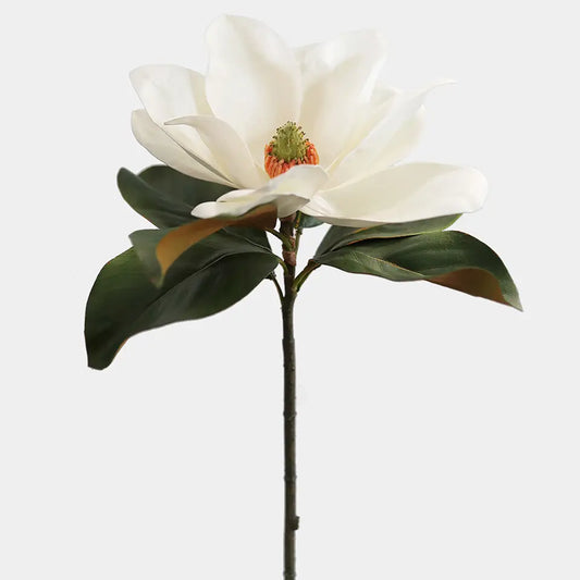 White Faux Magnolia 29"