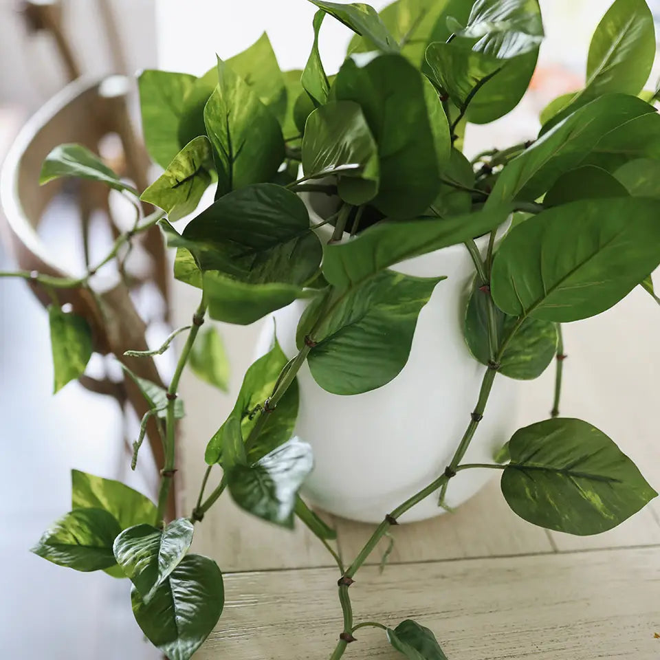 Artificial Plant Hanging Pothos 22"