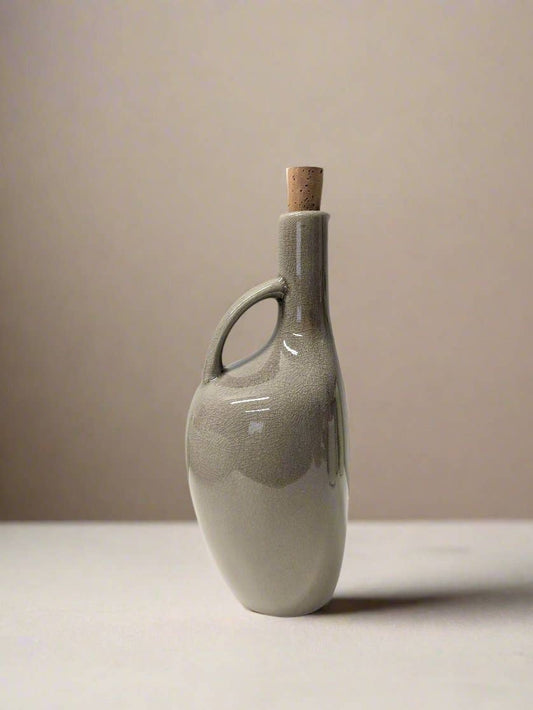 Stoneware Olive Oil Dispenser | Canard 34 oz: Linen