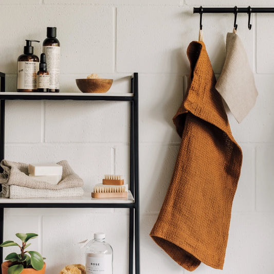 Linen Hand Towel Amber